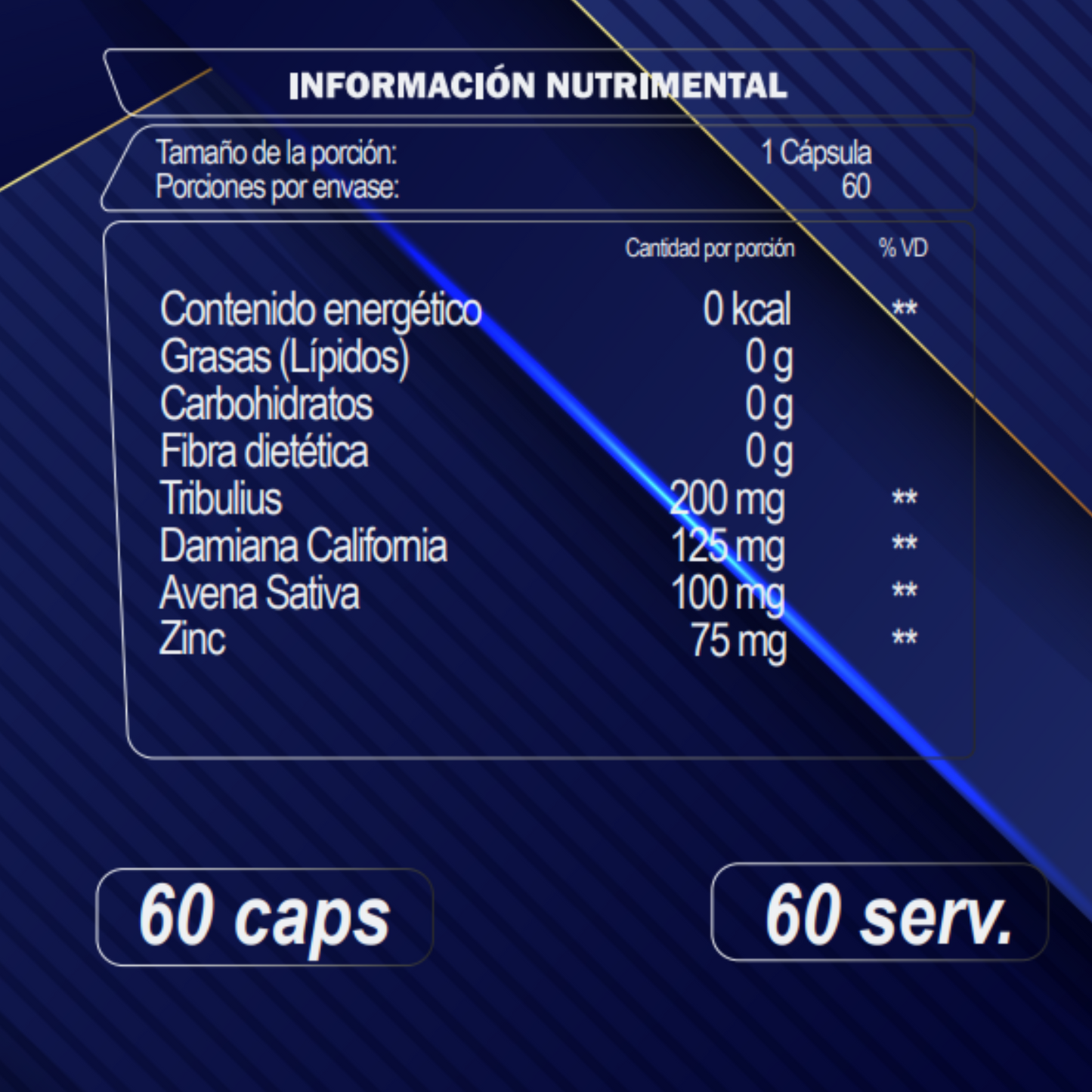 IRON TESTO 60 Cápsulas