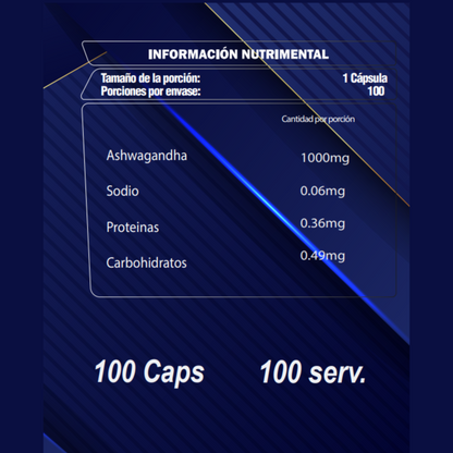 ASHWAGANDHA 100 Cápsulas