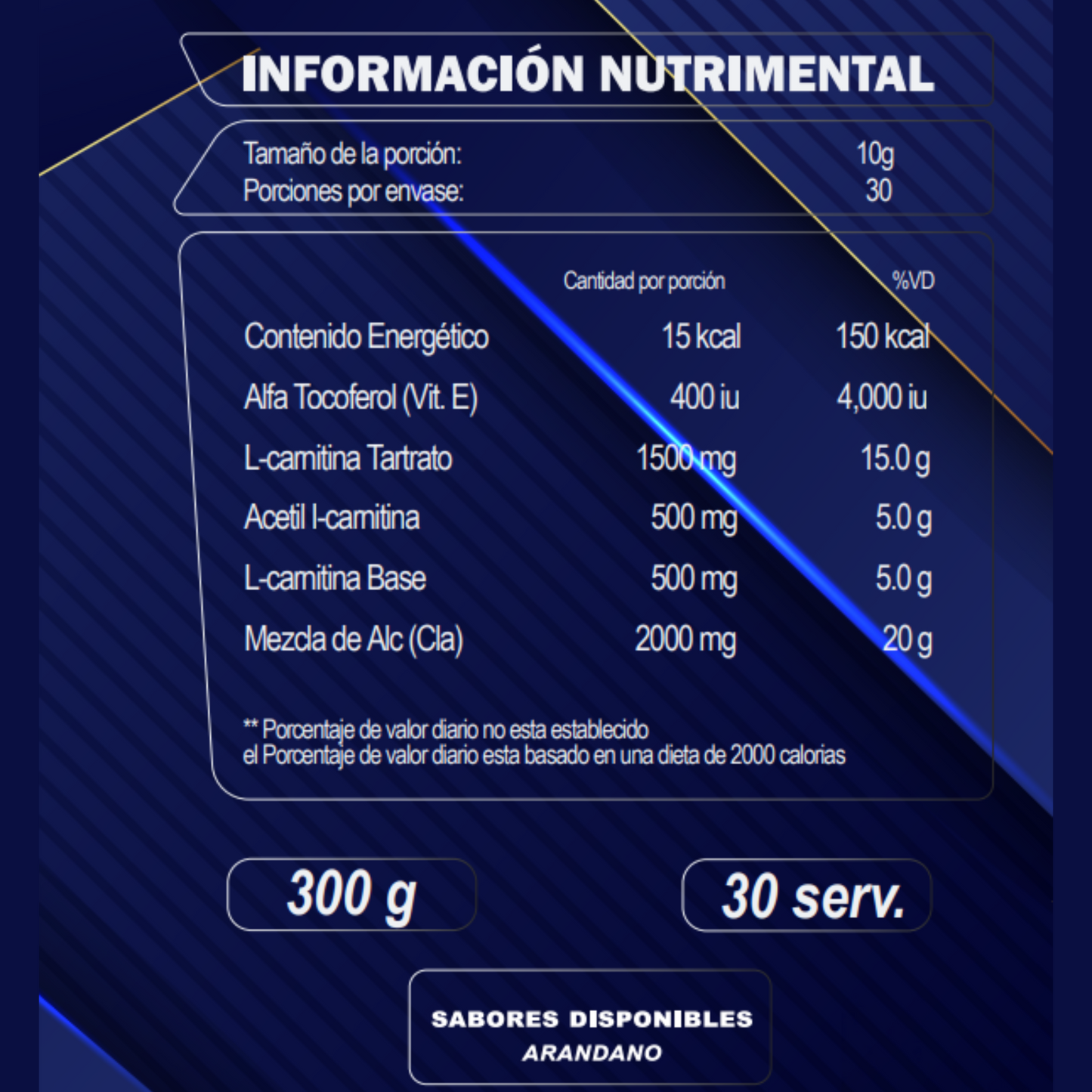 CLA + CARNITINA 300 g