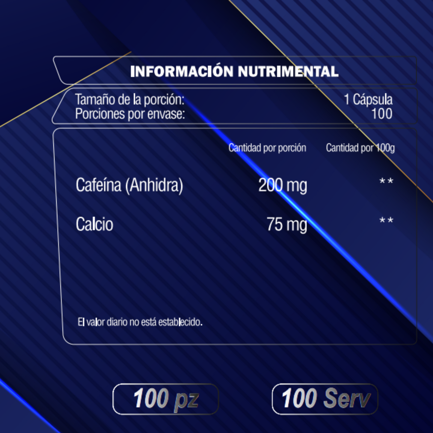 CAFEINA 100 Capsulas