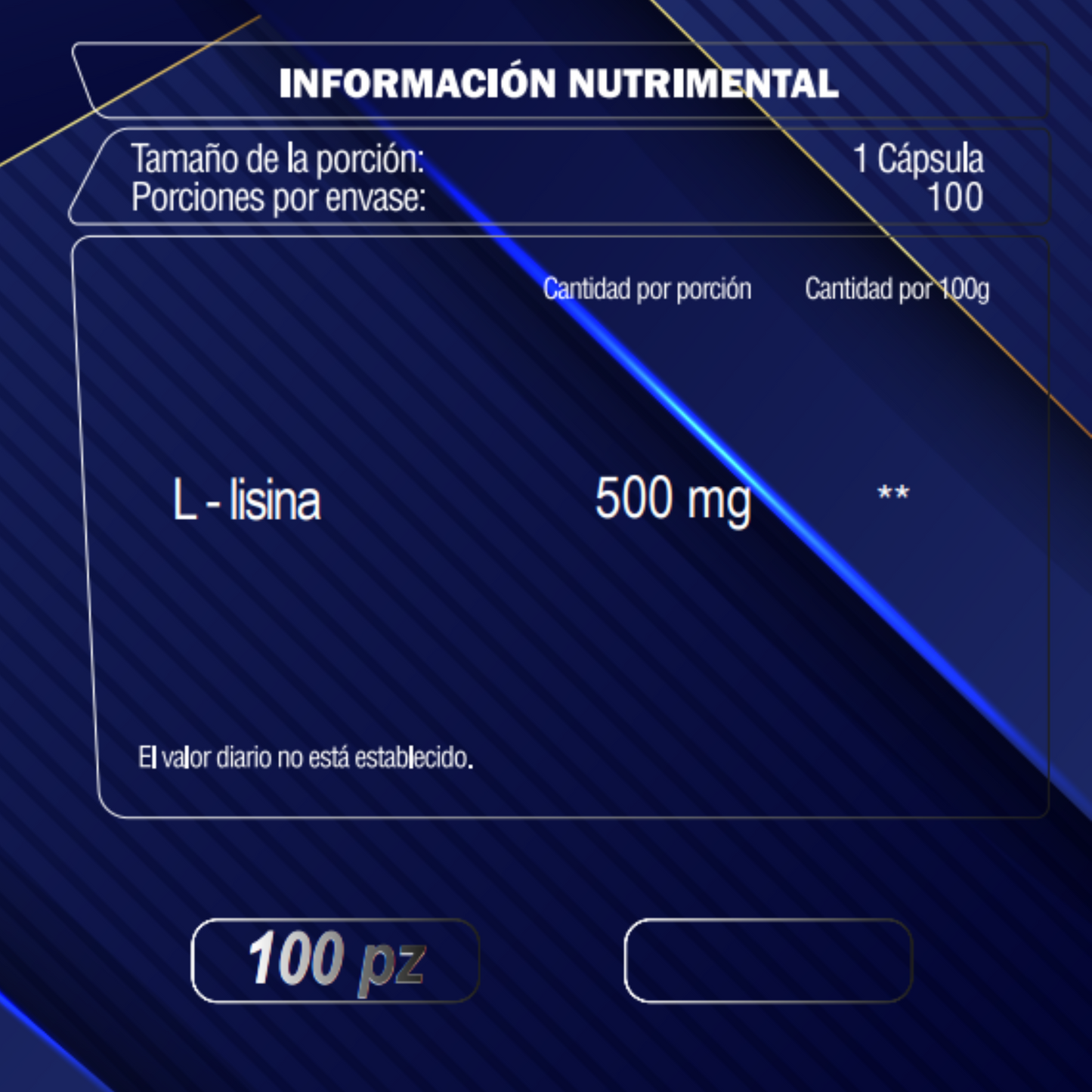 L- LISINA 100 Capsulas