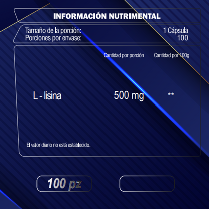 L- LISINA 100 Capsulas