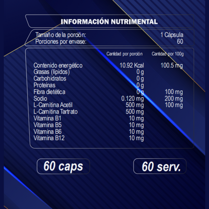 CARNITINA 60 Cápsulas
