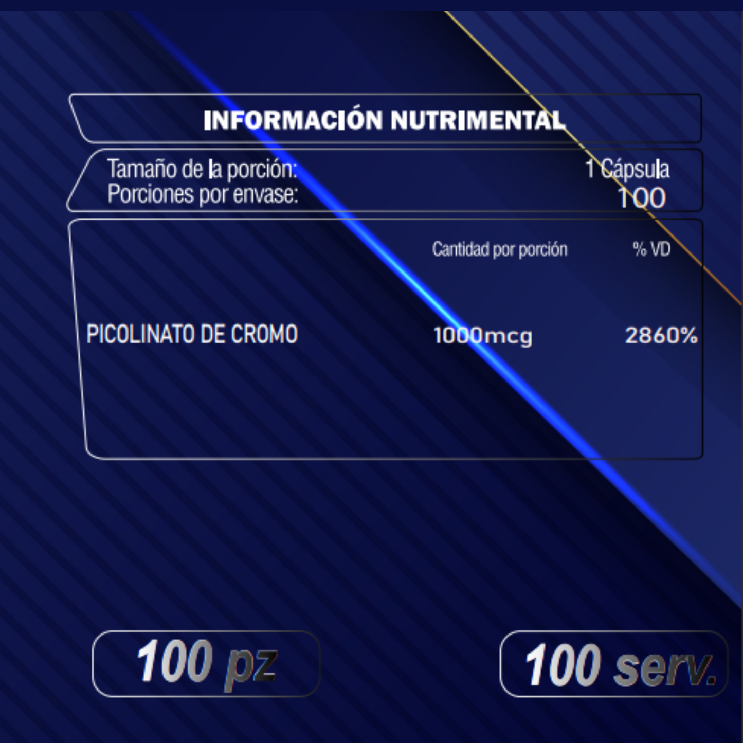 PICOLINATO DE CROMO 100 Capsulas